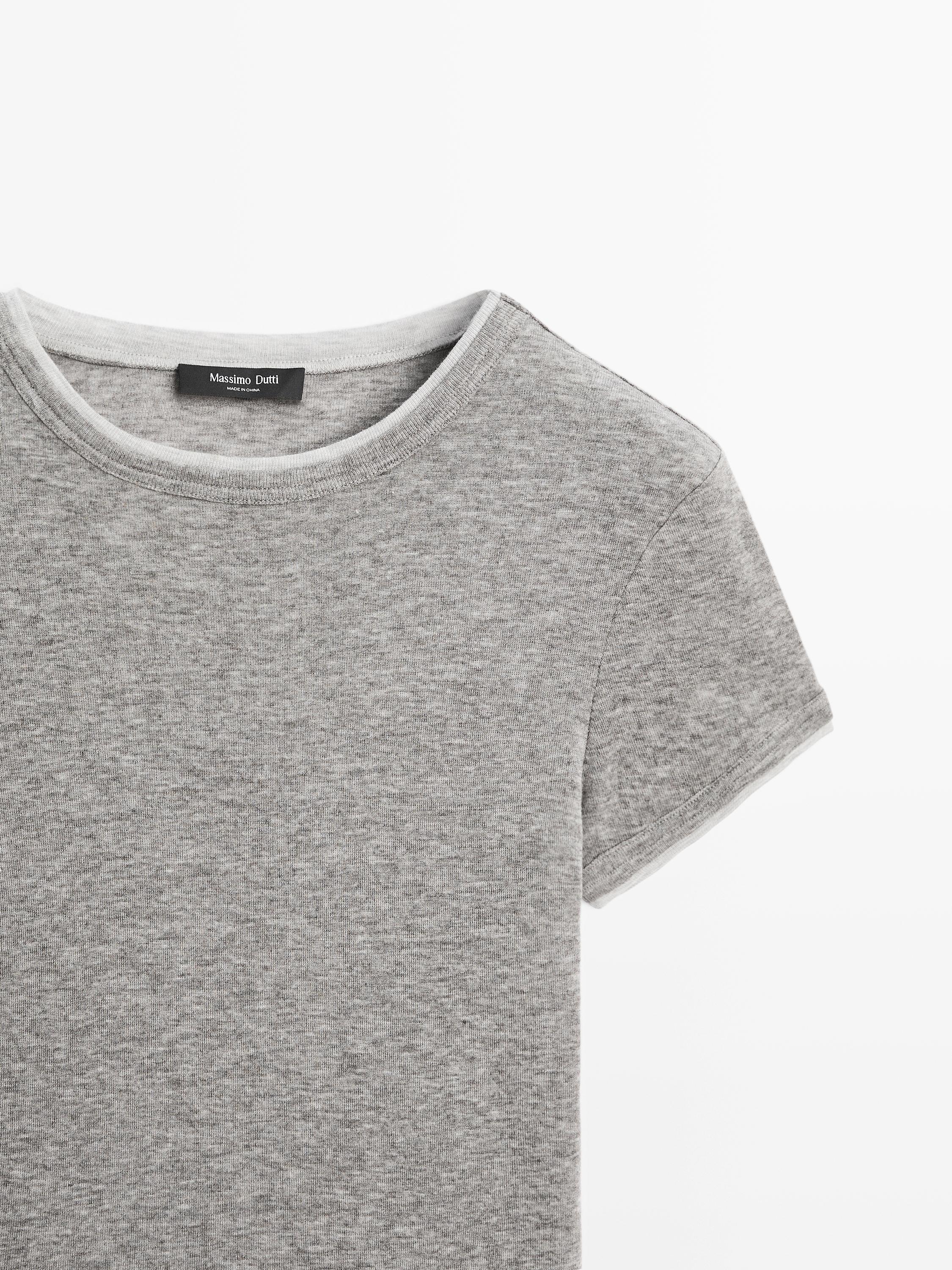 T-shirt manches courtes finition double